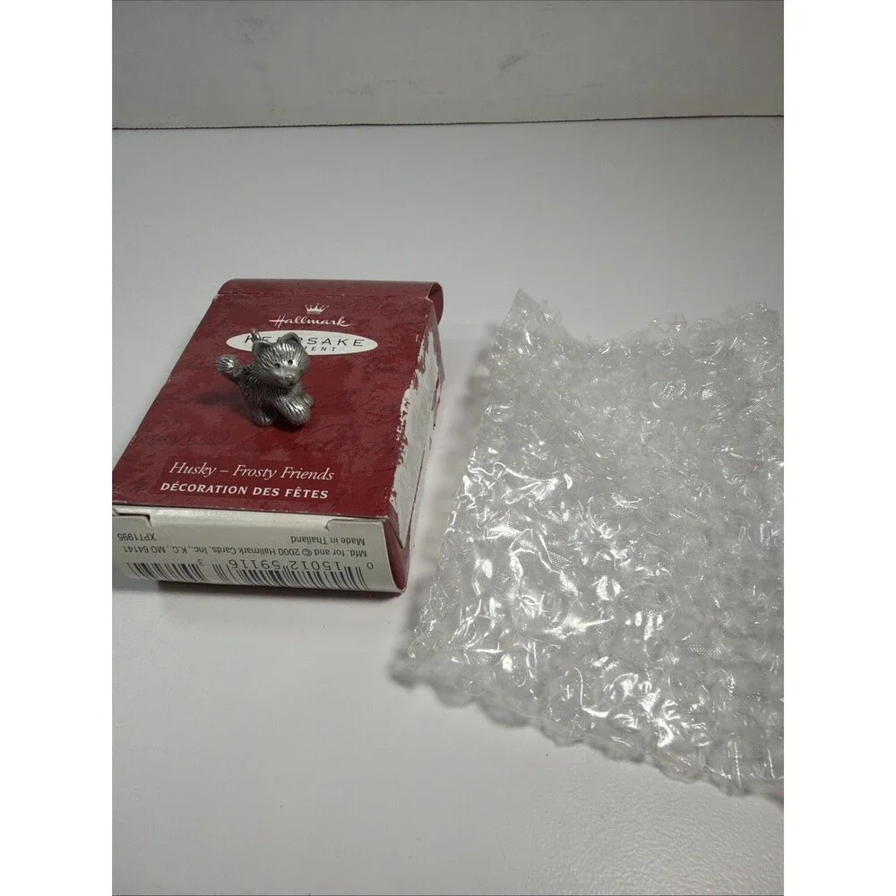 Vintage Hallmark Keepsake Husky Frosty Friends Mini 2000 New In Box Dog Puppy
